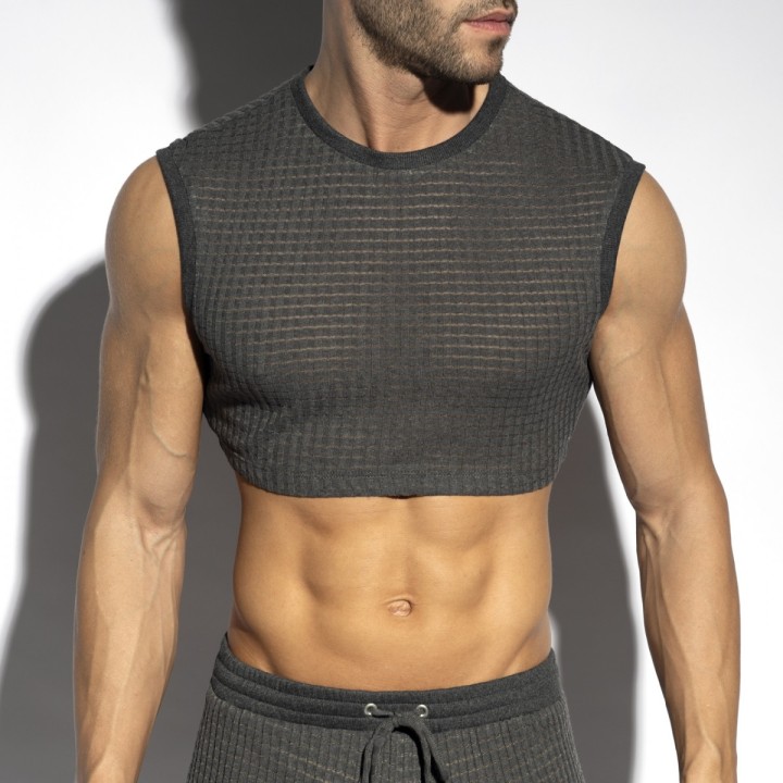 ES Collection Checkmate crop top TS342