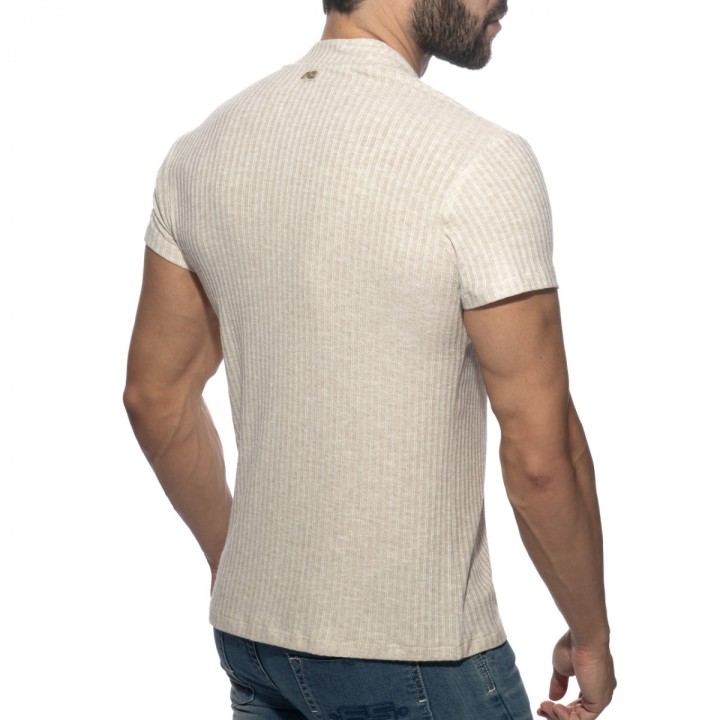 Addicted Jeans Rebrované Polo Tričko AD1472