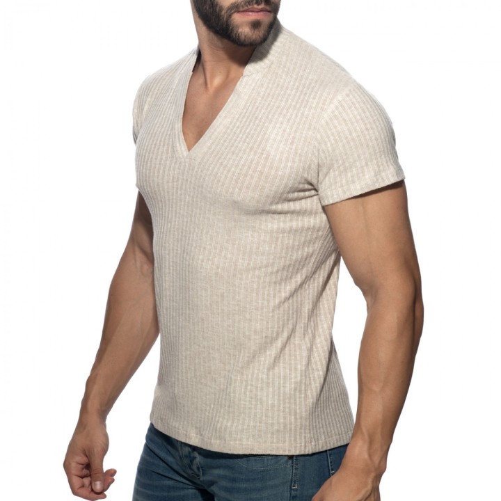 Addicted Jeans Rib Knit Poloshirt AD1472