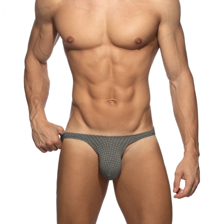 Addicted Charcoal Dots Slipy Mini Bikini AD1505