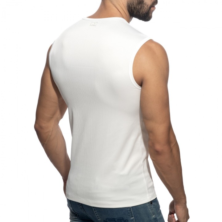 Addicted B & W Rib Tank Top AD1516