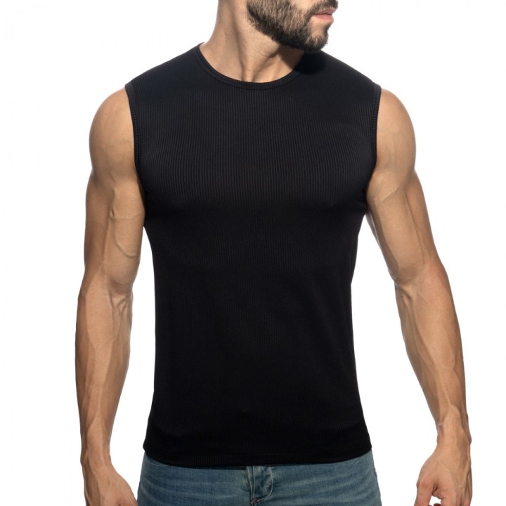 Addicted B & W Rib Top AD1516