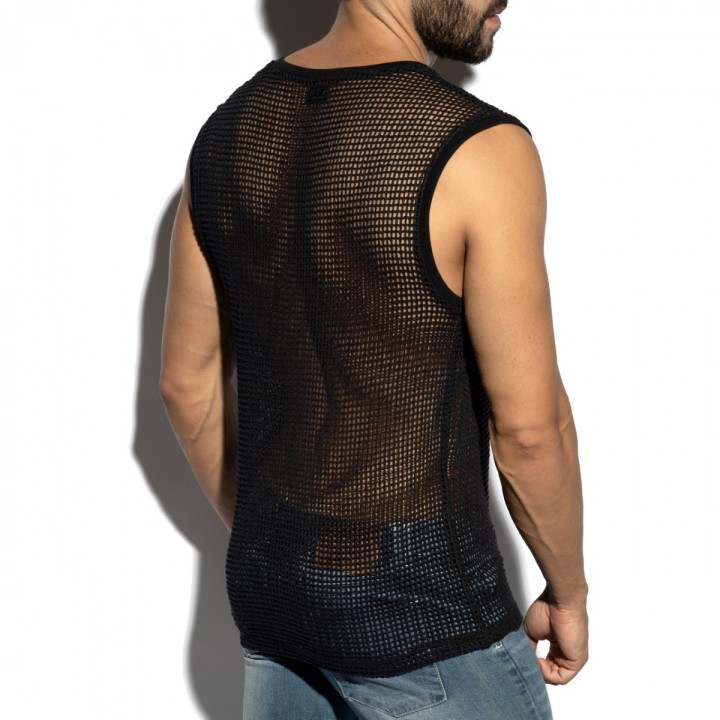 ES Collection Open-Grid V-Ausschnitt Tank Top TS380