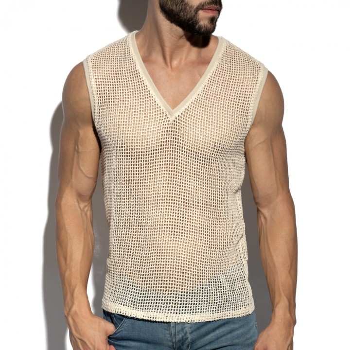ES Collection Open-Grid Tielko s véčkovým výstrihom TS380