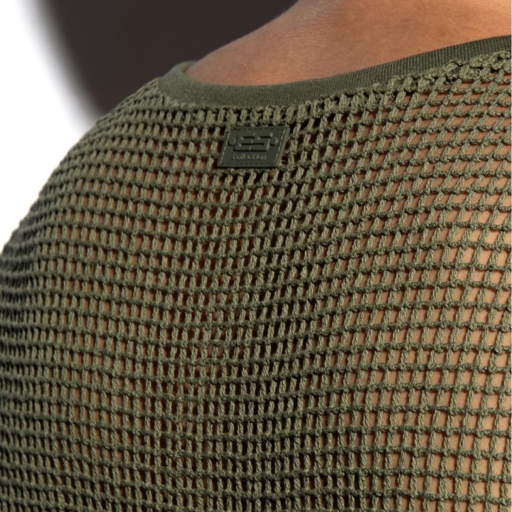 ES Collection Open-Grid V-Ausschnitt Tank Top TS380